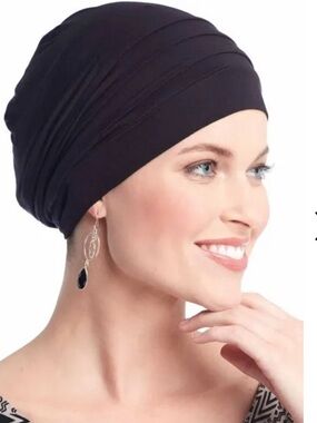 NWT CARDANI Headwear Women's Mod Slouchy Snood Black